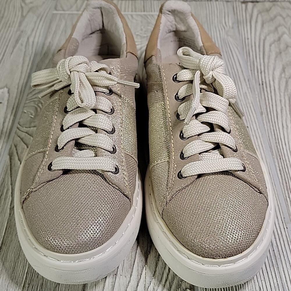 OTBT Normcore Mid Taupe Lace Up Leather Sneakers Womens Size 6.5 NEW - Picture 4 of 14